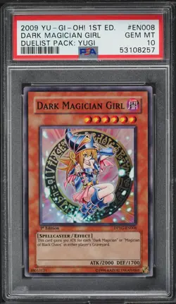 2009 Yu-Gi-Oh! Dark Magician Girl DPYG-EN008 1st Edition PSA 10 GEM MINT - Image 1