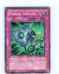 Yu-Gi-Oh TCG Psychic Trigger CSOC-EN073 Unlimited Super Rare Card Played LP - Image 1