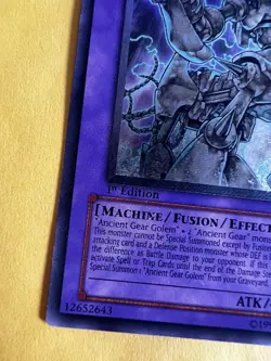 Yugioh Ultimate Ancient Gear Golem LODT-EN043 Ultimate Rare 1st Edition - Image 3