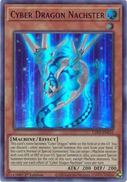 Yu-Gi-Oh Card - LDS2-EN032 - CYBER DRAGON NACHSTER (Purple) (ultra rare) - NM/M - Image 1