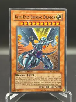 Blue-Eyes Shining Dragon MOV-EN001 - Super Rare - Yu-Gi-Oh! Limited Vintage Card - Image 1