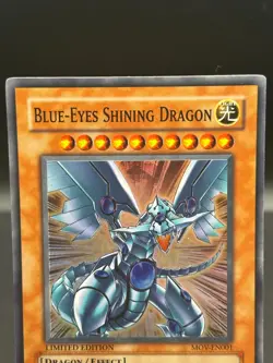 Blue-Eyes Shining Dragon MOV-EN001 - Super Rare - Yu-Gi-Oh! Limited Vintage Card - Image 2