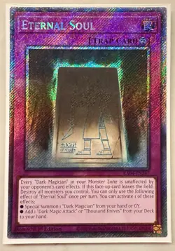Yugioh! 1x Eternal Soul RA04-EN247 Platinum Secret Rare 1st Ed NM - Image 1