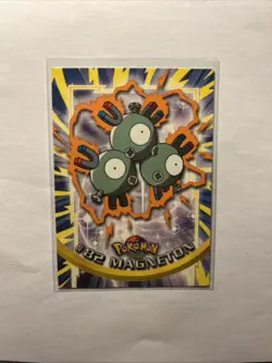 2000 Topps Pokemon Card Magneton #82 TV Animation Edition Series 2 Blue Logo - Image 1
