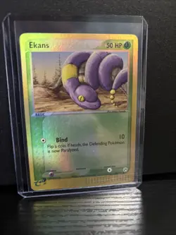 Pokemon Card Ekans 64/100 Reverse Holo Foil EX Sandstorm EX - Image 1