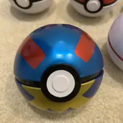 Pokemon Trading Card Game Empty Tin Pokeballs Lot of 8 Decorations Gift - Image 5