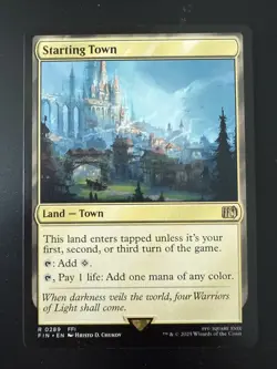 1 x Starting Town #0289 MTG Final Fantasy Rare NM English - Image 1