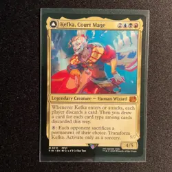 Kefka, Court Mage (FIN 0231 Regular) Final Fantasy MTG Near Mint - Image 1
