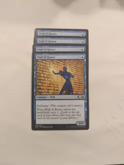 (4) Wall of Runes *PLAYSET* Core Set 2021 Regular NM MTG - Image 1