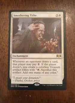 MTG Smothering Tithe (RNA) Ravnica Allegiance Regular Rare 022/259 - Image 1