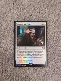 1x MTG Smothering Tithe (Foil) - Promo Pack: Throne of Eldraine (PPELD) #22 - Image 1