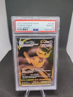 POKEMON 2022 Lost Origin Full Art MEW Vmax #TG30 PSA 10 Gem Mint RARE - Image 1