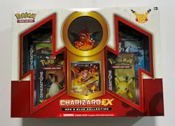 (402974) Pokemon 2016 Charizard EX Red & Blue Collection Box Factory Sealed Box - Image 1