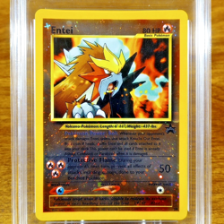 Pokemon Black Star Promo Reverse Holo Entei 34 AGS Gem-MT 10 2001 Mint WOTC - Image 2