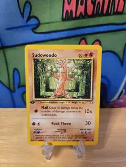 2000 Pokemon Neo Genesis 1st Edition Sudowoodo #77/111 W Sleeve & Top Loader - Image 1