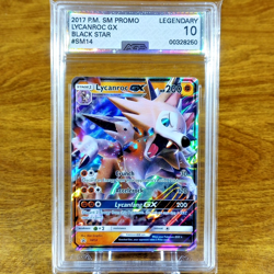 Pokemon Sun & Moon Black Star Promo Lycanroc GX SM14 AGS Legendary 10 Holo 2017 - Image 1