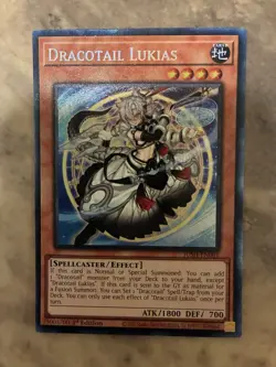Yugioh! TCG - Dracotail Lukias - Collector’s Rare - Justice Hunters - JUSH-EN001 - Image 1