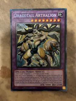Yugioh! TCG - Dracotail Arthalion - Collector’s Rare -Justice Hunters JUSH-EN006 - Image 1