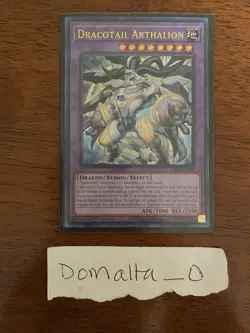 Yugioh Dracotail Arthalion JUSH-EN006 1st Edition Ultra Rare Near Mint - Image 1