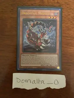 Yugioh- Dracotail Mululu - Ultra Rare - JUSH-EN005 1st Edition Near Mint - Image 1