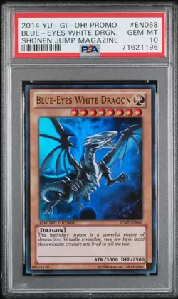 Blue-Eyes White Dragon *PSA 10* JUMP-EN068 * Ultra Rare * 2014 * Yugioh - Image 1