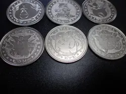 Pokemon Card Meiji Promo Battle Coin x6 Chansey Clefairy etc #5470 - Image 2