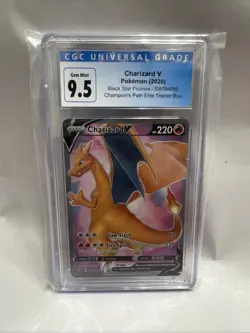 2020 Charizard V Black Star Promos SWSH050 Champions Path ETB Pokemon Card CGC - Image 1