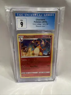 2020 Charizard Vivid Voltage Reverse Holo 025/185 Pokemon Card CGC 9 Mint - Image 1