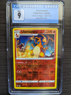 2020 Charizard Vivid Voltage Reverse Holo 025/185 Pokemon Card CGC 9 Mint - Image 1