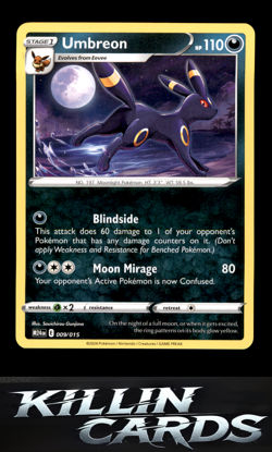 Umbreon 009/015 Pokemon Promo McDonald's Promos 2024 Card NM - Image 1