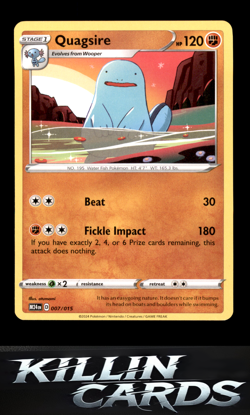 Quagsire 007/015 Pokemon Promo McDonald's Promos 2024 Card NM - Image 1