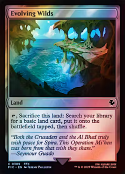 NM Surge Foil Evolving Wilds, MTG, Final Fantasy Commander, Magic, 389 - Image 1