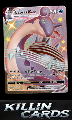 Lapras VMAX SV111/SV122 Pokemon Shiny Holo Rare Shining Fates: Shiny Vault Card - Image 1