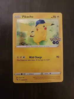 Pokemon Pikachu TCG Holo Card 028/078 Pokemon Go NM Condition - Image 1