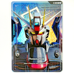 Resource (R-008) (C+) - Newtype Rising Gundam Card Game TCG - NM Holo - Image 1