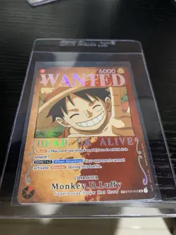 Monkey.D Luffy Wanted Poster ST01-012 Pillars of Strength One Piece Card TCG - Image 1