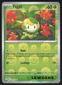 Petilil - 006/086 - POKE BALL Reverse Holo - Black Bolt - Pokemon Card - Image 1
