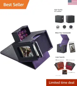 Magnetically Sealed MTG Commander Card Box - Safe Storage for Gaming Essentials - Image 1