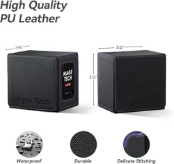 Magnetically Sealed MTG Commander Card Box - Safe Storage for Gaming Essentials - Image 4