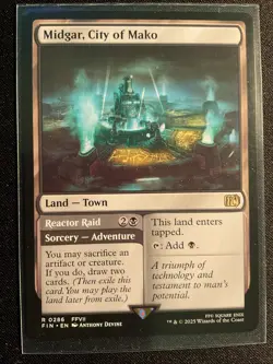MTG Midgar, City of Mako Final Fantasy (FIN #0286 Regular) Rare Near Mint - Image 1