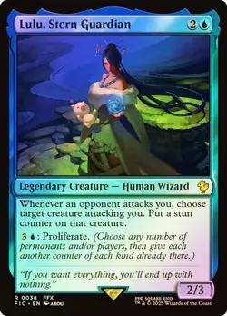 MAGIC FINAL FANTASY LULU STERN GUARDIAN (SURGE FOIL) R 38 (RARE) FIC MTG FCA TCG - Image 1