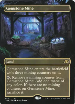 Gemstone Mine (Borderless) R Dominaria Remastered 455 - MTG - Image 1