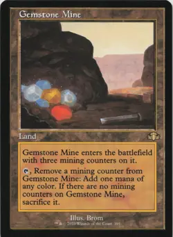Gemstone Mine (WTH) R Dominaria Remastered 395 - MTG - Image 1