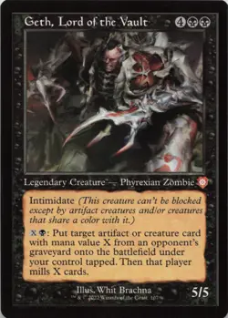 Geth, Lord of the Vault (Retro Frame) M Commander: The Brothers' War 107 - MTG - Image 1