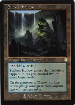 Sunken Hollow (Retro Frame) R Commander: The Brothers' War 204 - MTG - Image 1