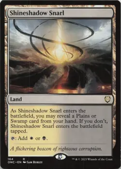 Shineshadow Snarl R Commander: Phyrexia: All Will Be One 164 - MTG - Image 1