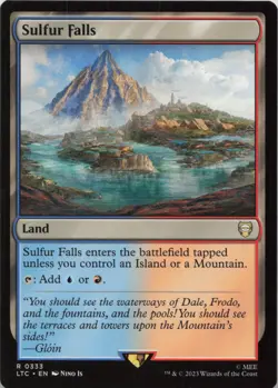Sulfur Falls R Commander: The Lord of the Rings: Tales of Middle-earth 333 - MTG - Image 1