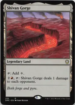 Shivan Gorge R Commander: Dominaria United 232 - MTG - Image 1