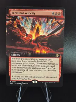 MTG Edge of Eternities EXTENDED ART R Terminal Velocity #0338 - Image 1