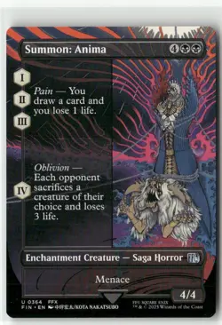 Summon: Anima Borderless - FINAL FANTASY MTG NM - Image 1